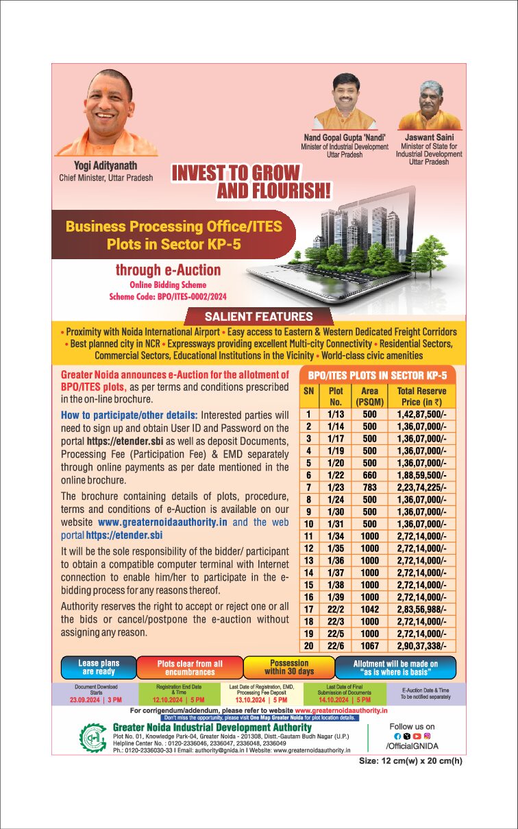 ALLOTMENT OF GNIDA BUSINESS PROCESSING OFFICE