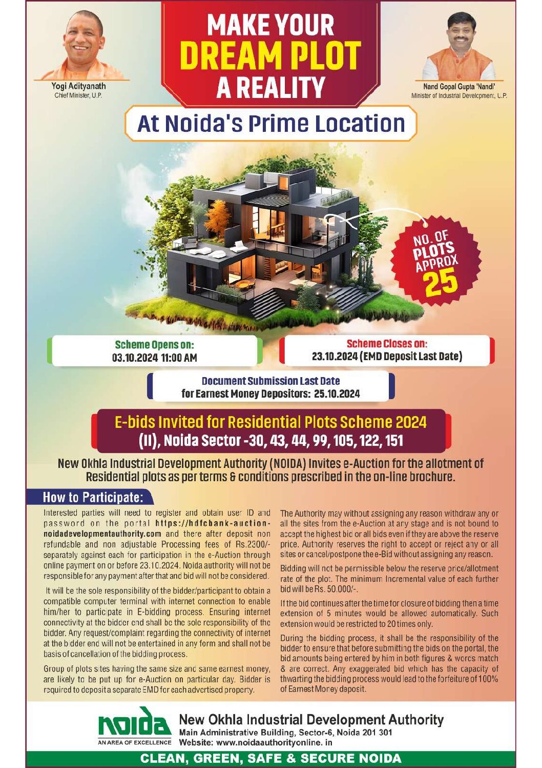 NOIDA RESIDENTIAL LAND ALLOTMENT SCHEME 2024