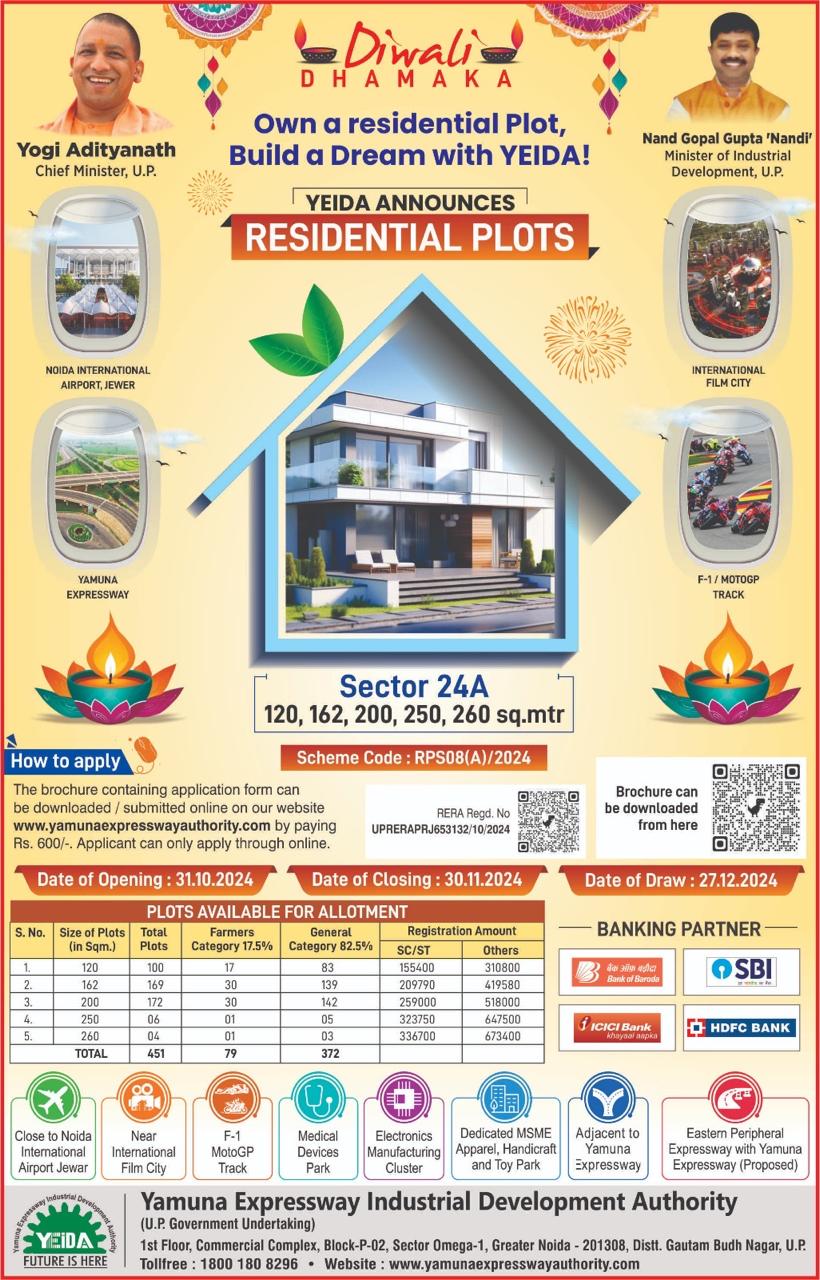 YEIDA RESIDENTIAL LAND ALLOTMENT SCHEME